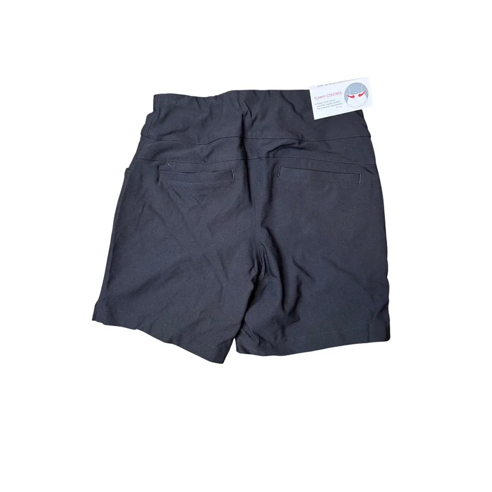 Lady Hagen XS Womens Tummy Control Golf Shorts Black 7 Inch Inseam HydroDri NEW - Picture 7 of 7